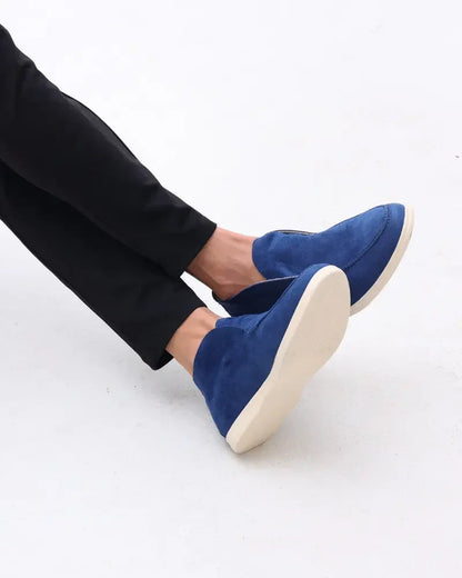 Mocassins hauts en daim