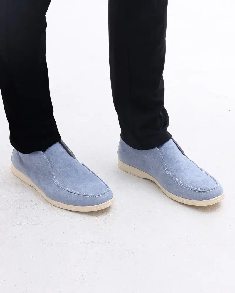 Mocassins hauts en daim