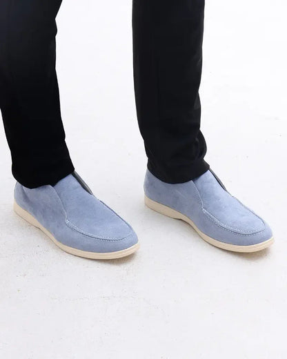 Mocassins hauts en daim