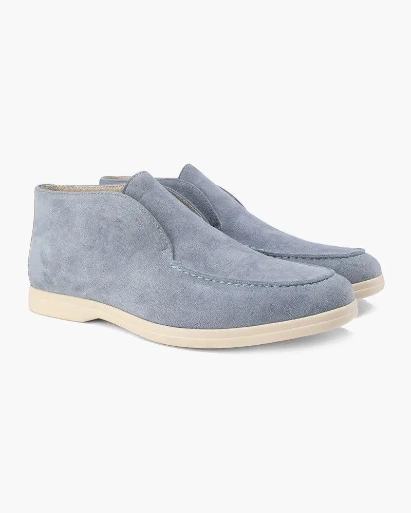 Mocassins hauts en daim