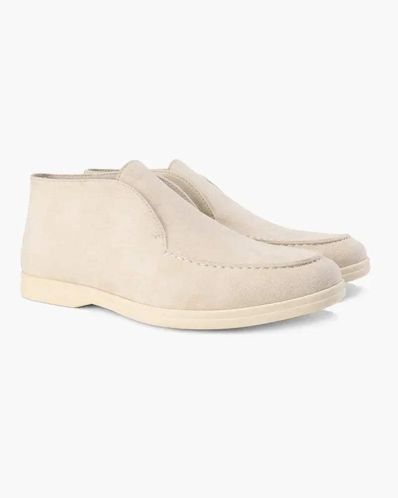 Mocassins hauts en daim