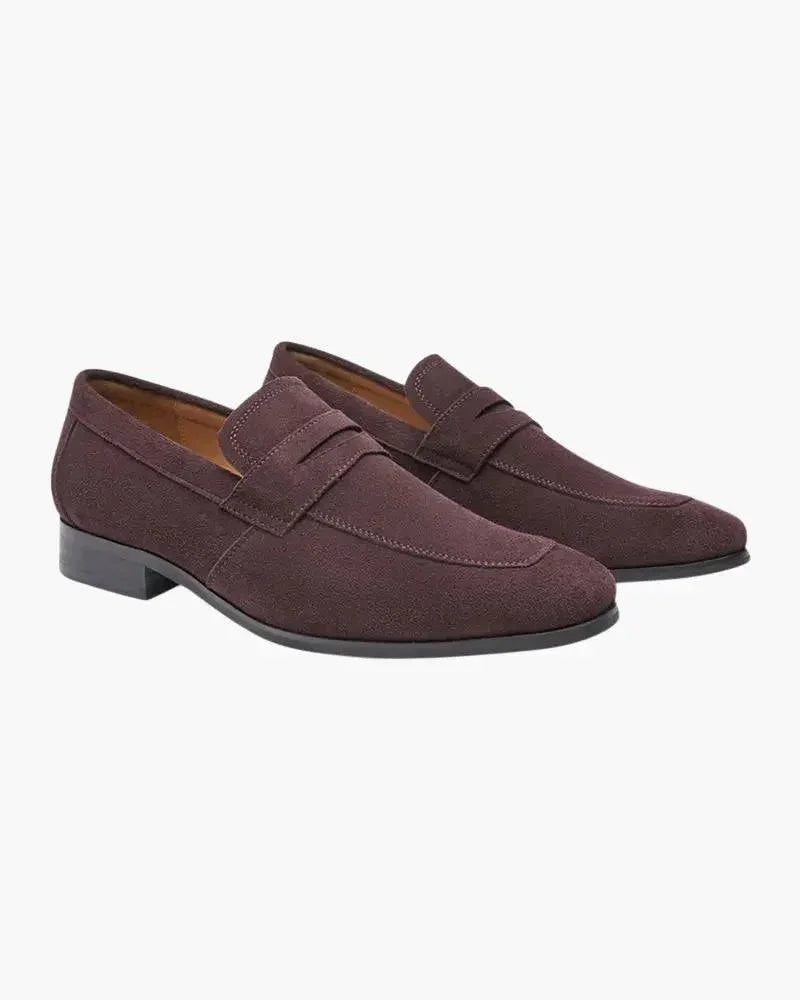 Mocassins penny en daim