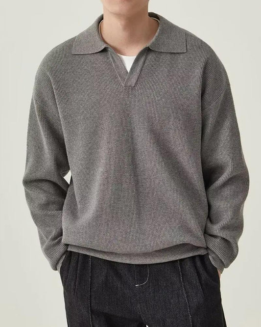 Polo en Tricot Texturé