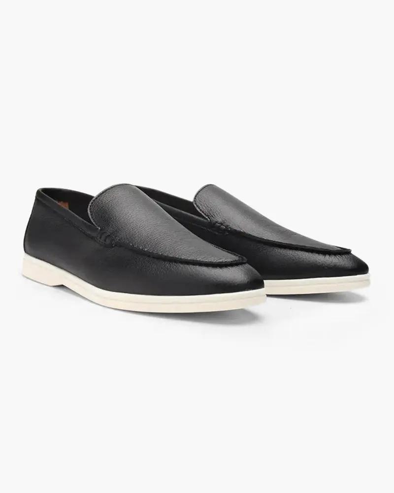 Mocassins en cuir de vachette