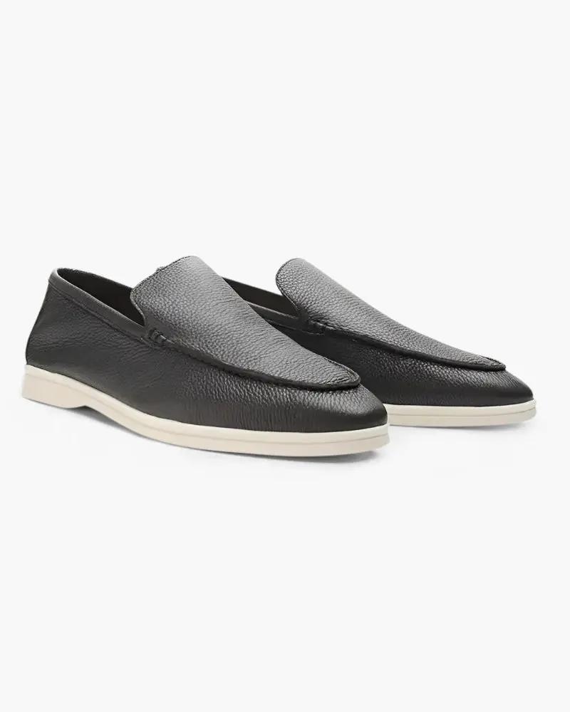 Mocassins en cuir de vachette