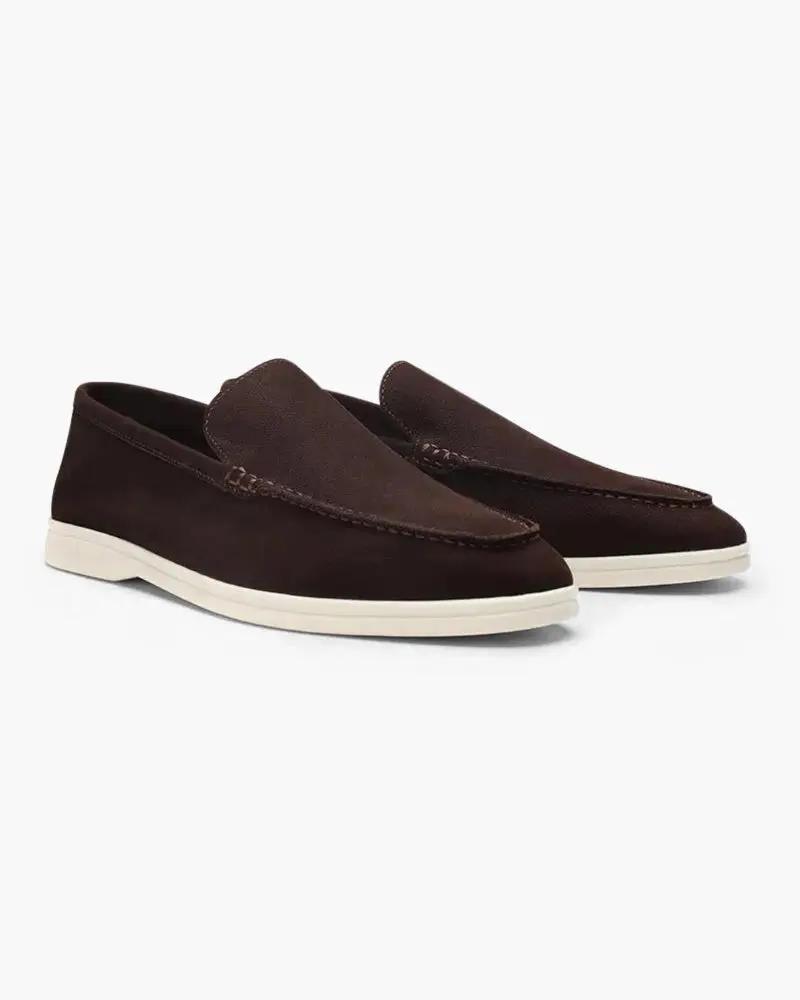Mocassins en cuir de vachette