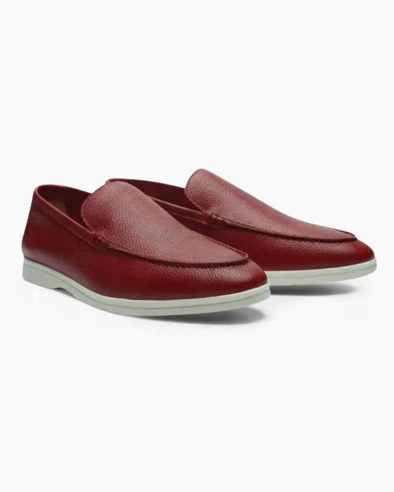 Mocassins en cuir de vachette