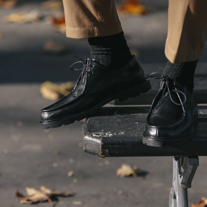 Antoine | Derby en cuir noir