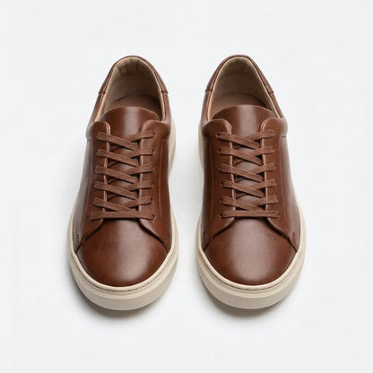 Jules | Baskets en cuir cognac