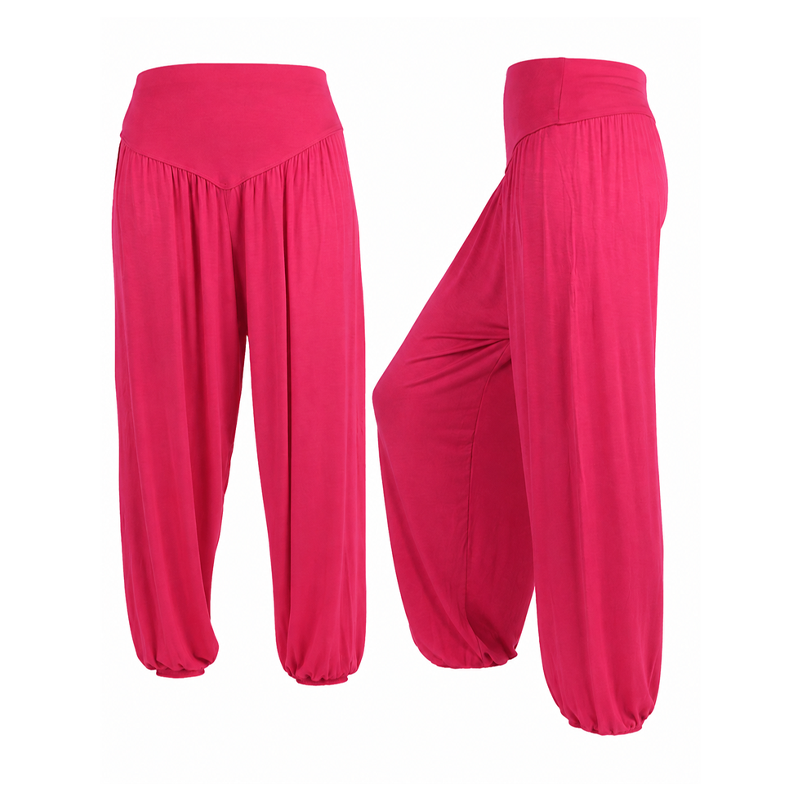 Pantalon large taille haute pour femme