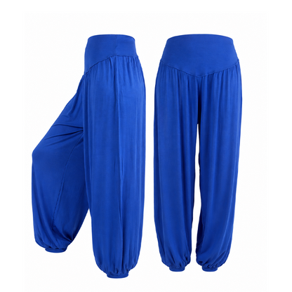Pantalon large taille haute pour femme
